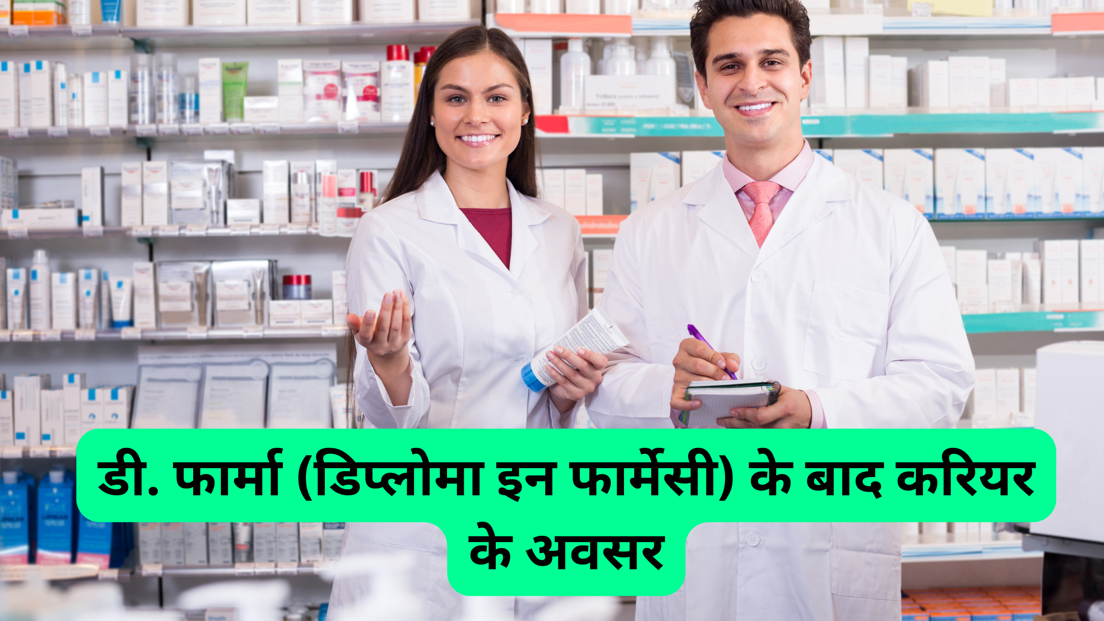 डी. फार्मा (डिप्लोमा इन फार्मेसी) के बाद करियर के अवसर